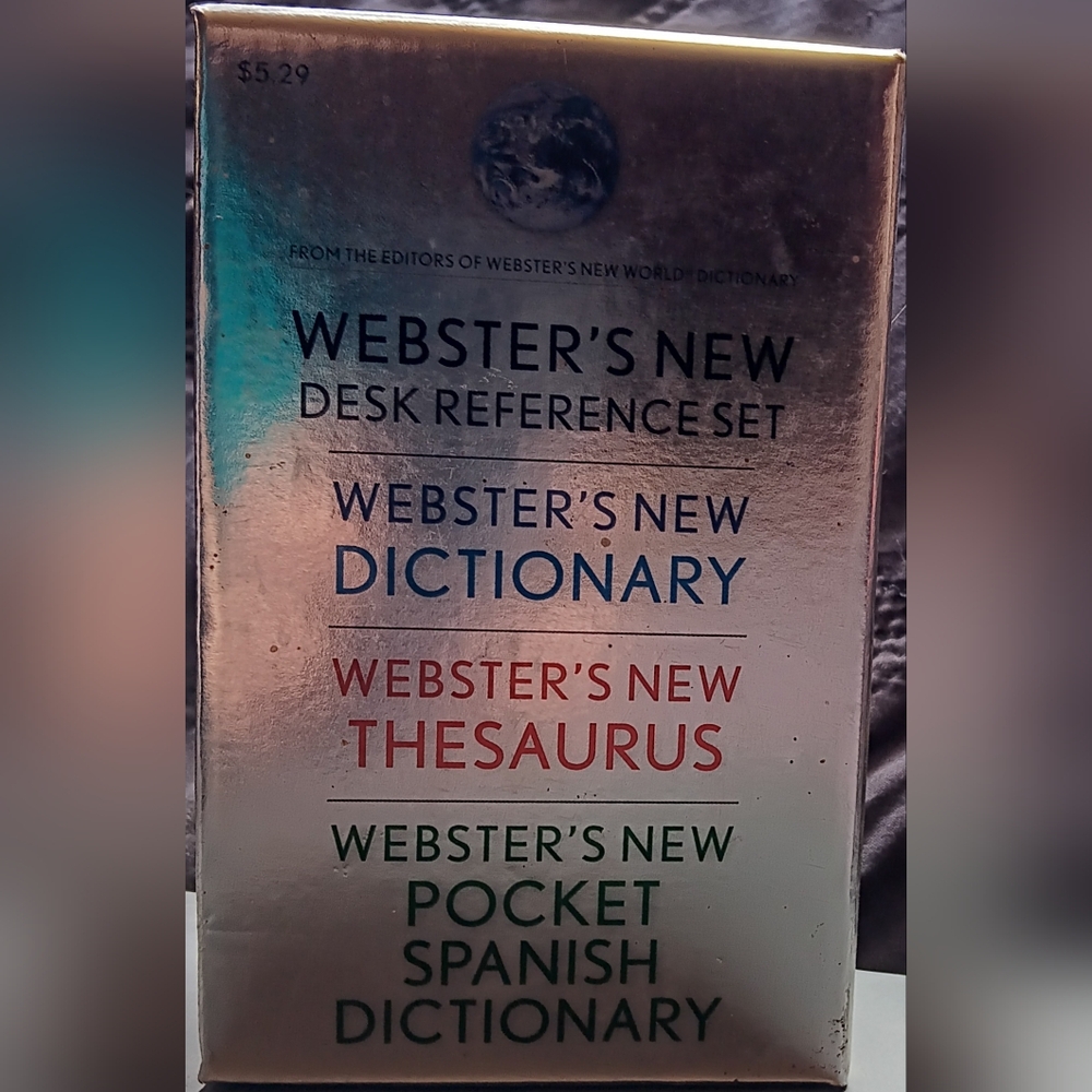 Webster 3 book set dictionaries